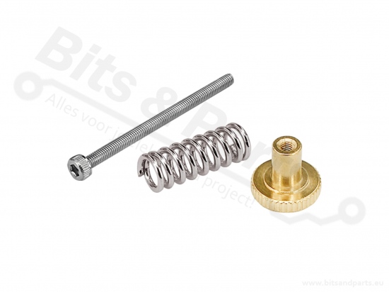 Bed adjustment screw for 3D printers